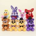 thumbnail image 3 of 15cm cinco noches en freddy's 4 fnaf foxy chica bonnie golden freddy pesadilla fredbear oso llavero colgante juguetes de peluche, 3 of 4