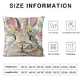 thumbnail image 5 of YINGXI Pillow Covers Cute Decorations Pink Flower Decorative Throw Pillow Cases Outdoor Farmhouse Decor for Sofa 12x12in, 5 of 5