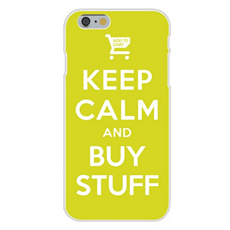 Apple iPhone 6+ (Plus) Custom Case White Plastic Snap On - Keep Calm and Buy Stuff 