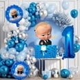 thumbnail image 2 of Juego de 90 piezas de guirnalda de globos con temática de Boss Baby, kit de arco de globos de helio de aluminio para baby shower de recién nacidos, suministros de decoración para fiestas infantiles, 2 of 5