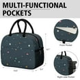 thumbnail image 6 of Celestial Space Geek Lunch Tote – Outer Space Insulated Cooler Bag for Work and Picnic, 6 of 7