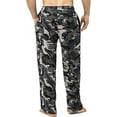 thumbnail image 3 of Bintangor Men Pajama Sleep Pants 100% Cotton Knit Lounge Wear Long Camouflage Blue M, 3 of 3