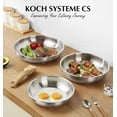 thumbnail image 4 of Koch Systeme CS Stainless Steel Frying Pan Set with Removable Wood-Grain Handle, 8 & 10 inch, Dishwasher and Oven Safe, 4 of 7