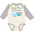 thumbnail image 3 of Inktastic Together Forever- Milk and Cereal Boys or Girls Long Sleeve Baby Bodysuit, 3 of 5