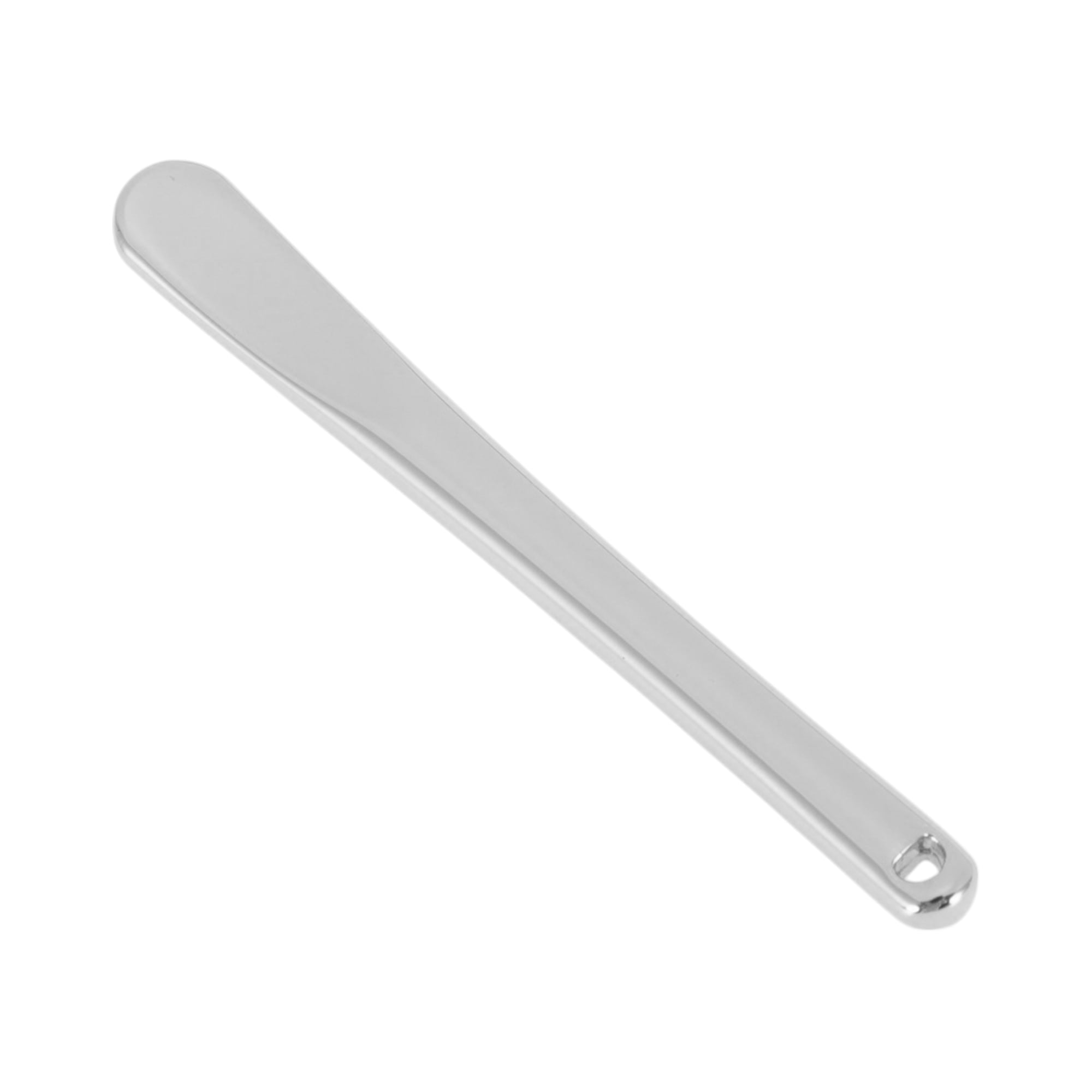 Unique Bargains Round Handle Makeup Cosmetic Spoon 2pcs Silver Tone
