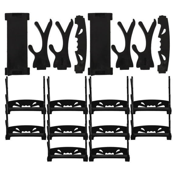 FUEENIRVA Sword Mounts Black 12Pcs 2.8In Plastic Material For Home Decor