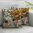 thumbnail image 3 of Shiartex Spring Floral Pillow Covers  for Vintage Mustard Yellow Pink Flowers Decor Throw Pillows Plant Cream Outdoor Decorative Cushion Cases for Couch Bed Decorations White, 3 of 5