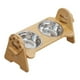 thumbnail image 5 of Comedero para gatos con base antideslizante, plato para mascotas, comedero desmontable para agua y comida, ideal para gatos de interior., 5 of 9