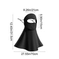 thumbnail image 3 of Couvre-visage Léger et Respirant avec Protection Solaire, Cagoule Ajustable avec Rabat de Nuque et Bouclier UV, Capuche Portable pour Vélo Randonnée Pêche Course Golf, Noir, 3 of 6