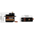 thumbnail image 3 of ZLight EMAX EMX-SV-0275 ES08MA II 12g Metal Gear Analog Servo Exquisite Workmanship Stable Stable Performance 1Set, 3 of 6