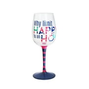 Goblet 15 Ounce "Why Limit Happy to an Hour" Glass