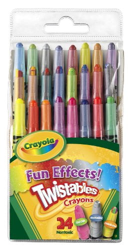 Crayola Twistables Fun Effect Crayons, 24 Count