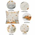 thumbnail image 6 of Throw Pillow Covers, Orange Green Pumpkins Fall Decorative Throw Pillow Covers 20x20 Inch, Thanksgiving Maple Leaf Rustic Square Linen Pillow Cases for Couch/Living Room/Sofa, 6 of 9