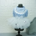 thumbnail image 4 of Fade-Less Dog Dresses - Cozy Puppy Dot Wedding Puff Ball Skirt - Stripe Pattern - Perfect for Dogs, 4 of 8