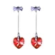 thumbnail image 1 of Fiudx Corazón de Cristal, Elegante Diseño de Lazo, Joyería de Aleación, Colgante Largo y Brillante, Regalo de Cumpleaños o Boda, Accesorio de Moda para Mujer, Ideal para Uso Diario., 1 of 1