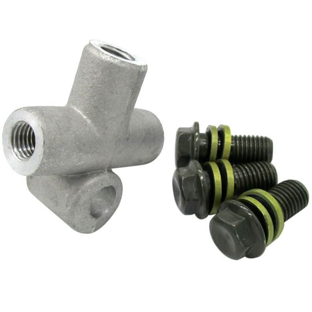 Almencla 10mm 3 Way Union Fitting Junction / Split Water / Fuel / Oil / Air Universal for