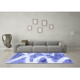 thumbnail image 3 of Ahgly Company Indoor Round Abstract Blue Modern Area Rugs, 5' Round, 3 of 4