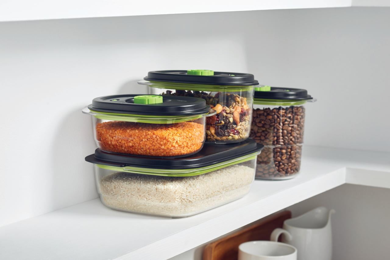 SEATAO Glass Food Storage Containers Preserve Marinate Vacuum Sealer  Airtight Storage Containers with Lids Meal Prep