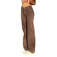 thumbnail image 2 of Fortune Jeans en Denim pour Femmes Vantage Taille Haute Pantalons à Jambe Droite, 2 of 5
