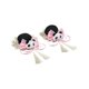 thumbnail image 4 of 2 pinzas para el pelo estilo chino con forma de panda, accesorios para el pelo con lazo decorativo. Rosa, 4 of 9