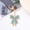 Lake Blue, variant on Full Diamond Bow Car Key Ring Zinc Alloy Crystal Women's Bag Pendant