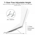 thumbnail image 2 of Labymos Portable Laptop Stand Foldable Aluminum Alloy Laptop Riser Ergonomic Desktop Computer Notebook Holder Stand, 2 of 8