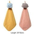 thumbnail image 6 of Joernso Wipe Towel Comfortable Super Absorbent Coral Fleece 3D Flower Shape Kitchen Bathroom Hanging Hand Towel Household Accessories, 6 of 8