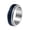 Black, variant on Fidget Leaf Spinner Ring for Men Women Stainless Steel Band with Green Color Leaves Pattern Stress Relief Jewelry Size 10