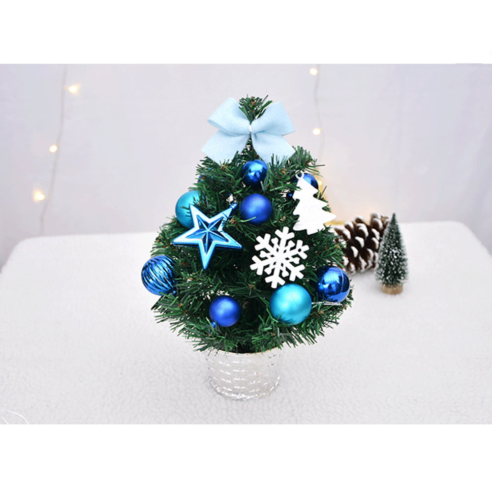 Details about   Artificial Tabletop Mini Christmas Tree Decorations Festival Miniature Tree 