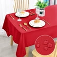 thumbnail image 3 of Nappe Rouge Douce pour Intérieur, Rectangulaire (140x180cm), Polyester, 3 of 5