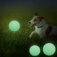 thumbnail image 3 of POINTERTECK Dog Chew Toy Teeth Cleaning Bite Resistant Useful Luminous Ball Dog Training Toy, 3 of 5