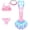 CX44, variant on Girls Swimming Mermaid Tails Sets 7-8Years
