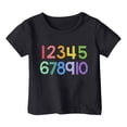 thumbnail image 5 of Shadoumai Girls Tops Size 7-8 Solid Color Crewneck Shirt Short Sleeve T Shirt Top Casual Blouse T Shirts for Boys and Girls, 5 of 5