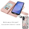 thumbnail image 6 of Takfox Galaxy S25 FE 5G Case,for Samsung Galaxy S25 FE 6.7" Wallet Phone Case,Takfox PU Leather Magnetic Detachable Card Holders Shockproof Kickstand Protective [Flip Folio Cover] Marble, 6 of 8