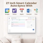 Dragon Touch 27 Inch Digital Calendar, Electronic Wall Calendar Chore Chart for Family Monthly/Weekly Planner with Desk Mount