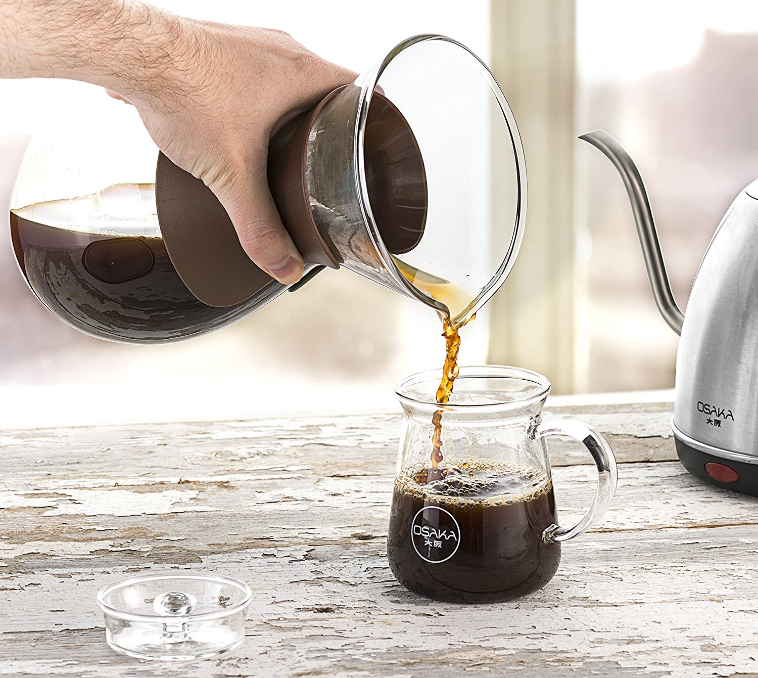 Osaka Pour-Over Drip Brewer, 6 Cup (27 