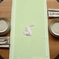 thumbnail image 5 of Table Runners 70 Inches Long Dress Scarves, Happy Easter Farmhouse Coffee/Dining/Kitchen Table Decor, Holiday Table Runner, Cute Gnomes Eggs Spring Daisy Flowers Green 13x70 Inch, 5 of 9