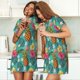thumbnail image 4 of Easygdp Pineapple Camisón de manga corta para mujer, informal, estampado, 4 of 6