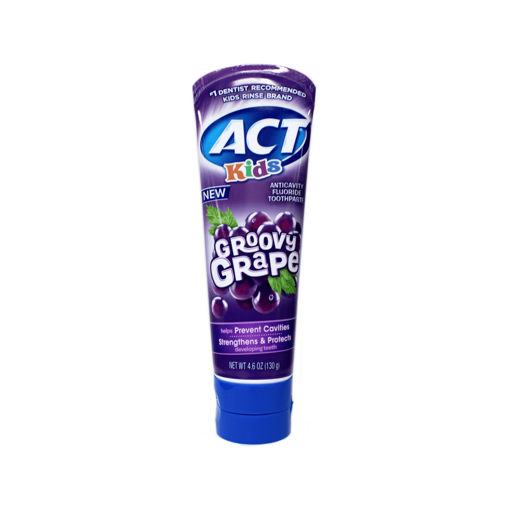 ACT Kids Groovy Grape Anticavity Fluoride Toothpaste for Children 4.6 ...