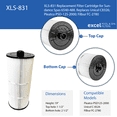 thumbnail image 4 of XLS-831 Replacement Pool Filter Cartridge for Sundance Spas 6540-488. Also replaces Unicel C-8326; Pleatco PSD125-2000; Filbur FC-2780, 4 of 6