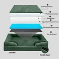 thumbnail image 5 of PayUSD Orthopedic Dog Bed for Large Dogs Memory Foam Dog Sofa Beds with Sides Non-Slip Bottom and Egg-Crate Foam Dog Couch Bed with Removable Washable Cover, Dark Green (35" L x 25" W x 6.5" Th), 5 of 8