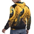 thumbnail image 6 of Daiia Elegant Gold Leaf Peacock for Men's Fashion Hoodies & Sweatshirts with Kangaroo Pocket Hooded Sweatshirt Breathable & Moisture Wicking-XX-Large, 6 of 7