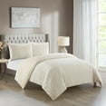 thumbnail image 2 of Dearfoams Back Dye Faux Rabbit Fur White Polyester Fill Duvet Set for Teens Adults Seniors, Queen, 2 of 6