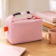 thumbnail image 4 of Insulated Lunch Bag | Women's Lunch Bag for Work | Pink Water Resistant Bag Lunch Bag with Shoulder Strap, 4 of 6