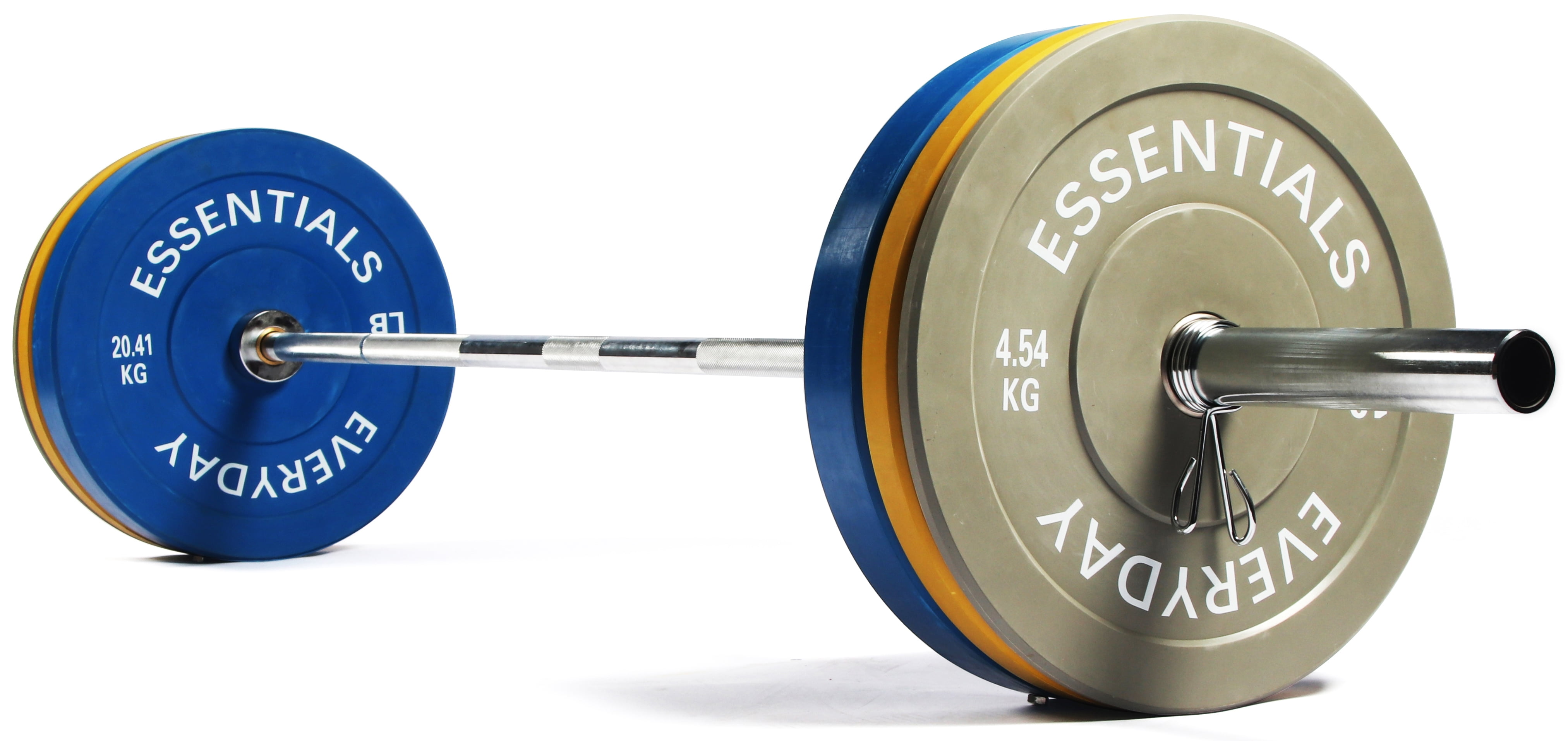 BalanceFrom 2" Olympic Bumper Plate Weight Plate Sets with 7FT Barbell