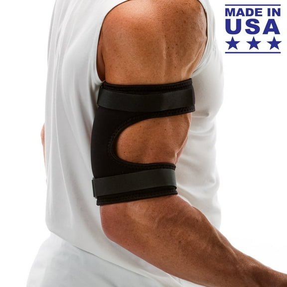 Cho-Pat Bicep/Tricep Cuff, Upper Arm Brace for Tendonitis, Strains, and Weight Lifting, Medium
