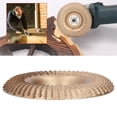 thumbnail image 4 of Disco para dar forma a madera, disco para tallar madera, muela abrasiva duradera, ahorro de tiempo, fácil de operar para amoladora angular(Gold), 4 of 5