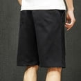 thumbnail image 4 of PMUYBHF Pantalon de Survêtement à Bas Ouvert pour Hommes Shorts Décontractés Shorts Droits Amples Shorts Confortables Respirants Shorts Rouges Pantalon de Travail pour Hommes Pantalons en Molleton pour Hommes, 4 of 5