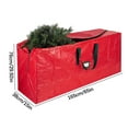 thumbnail image 6 of Yhmxh Christmas Tree Storage Bag - Fits Up to 9 Ft Artificial Xmas Disassembled Tree, Extra Large Waterproof Xmas Container With Durable Zipper and Handles, Protects Against Dust and Moisture, Red, 6 of 6