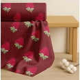 thumbnail image 4 of Soimoi Brown Cotton Voile Fabric Strawberry Fruits Printed Craft Fabric by the Yard 56 Inch Wide, 4 of 7